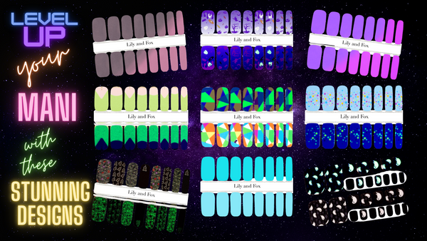 Level Up Your Mani Game with Our Heat-Activated, UV Glow, and Glow in the Dark Nail Wraps!