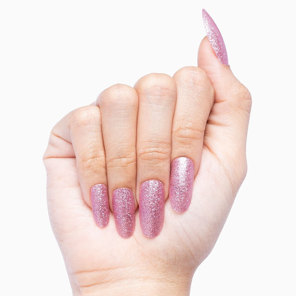 Pink Champagne Matching Manicure