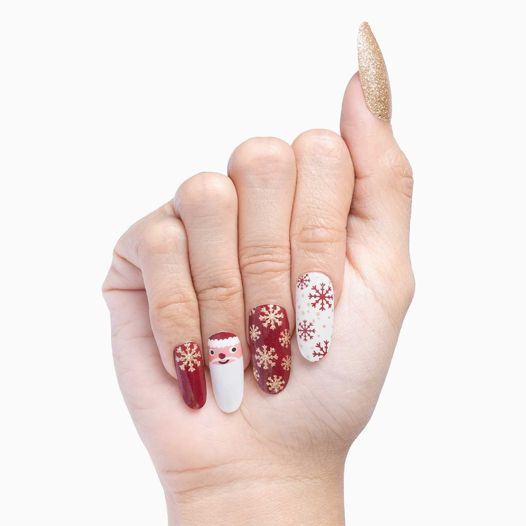 Snow Day Matching Manicure