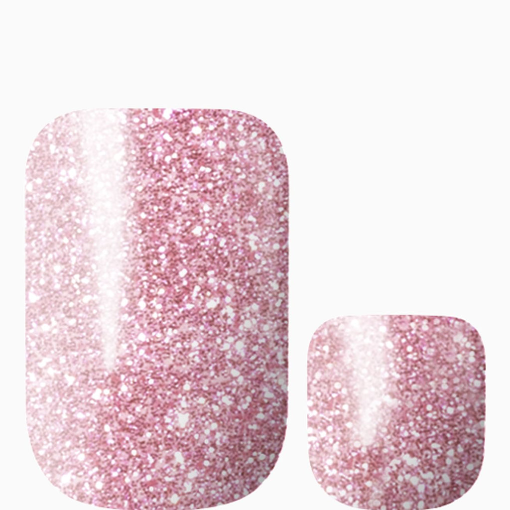 Pink Champagne Matching Pedicure