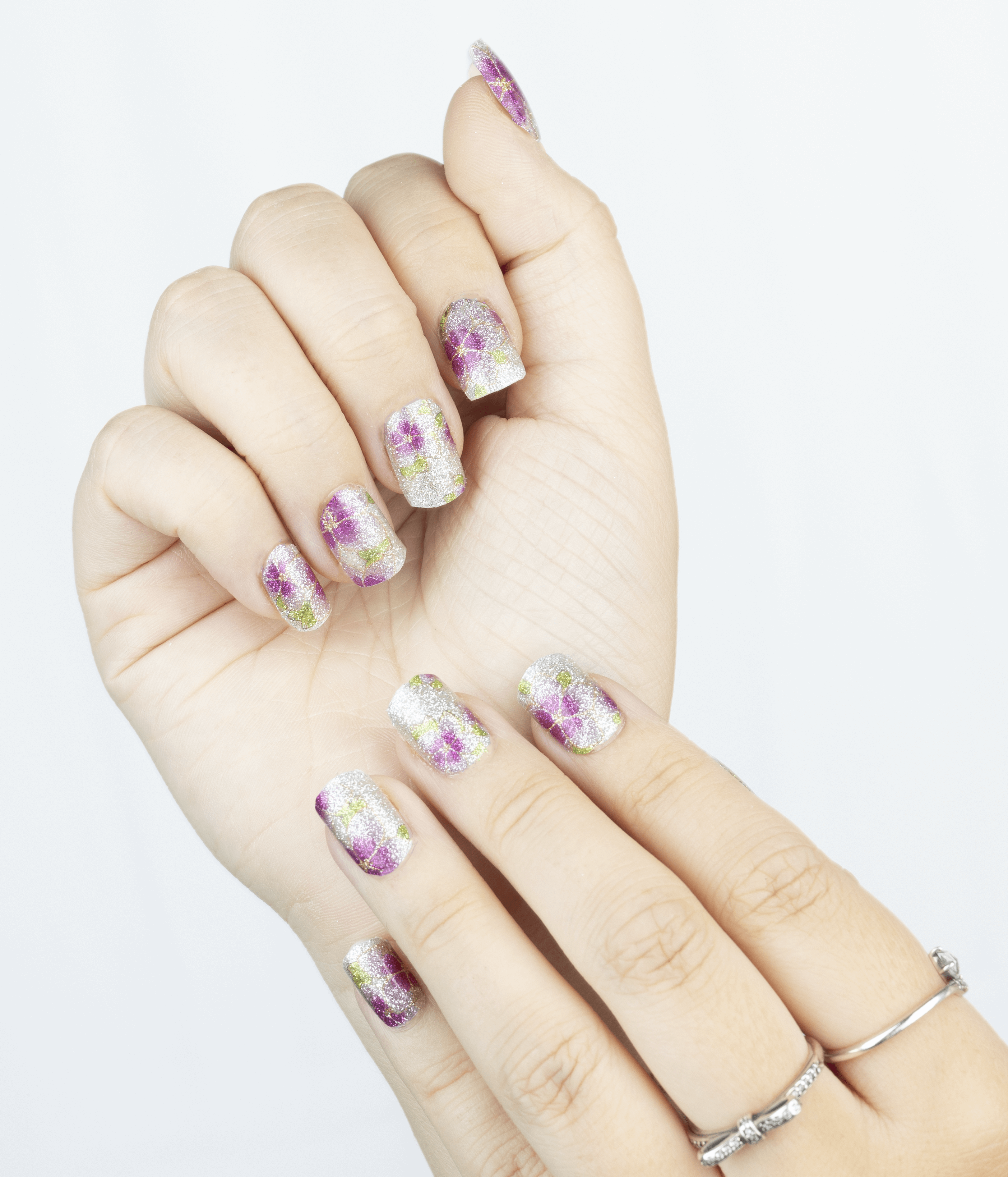 Lily & Fox “Amore” nail wraps with a magnetic gel top coat :  r/NailWrapsGalore